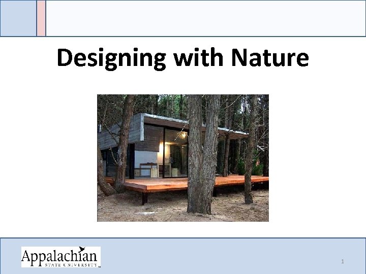 Designing with Nature 1 