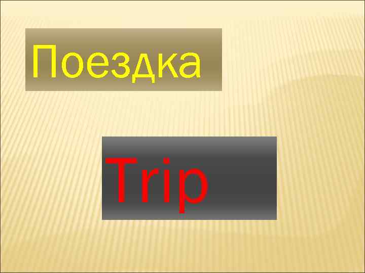 Поездка Trip 