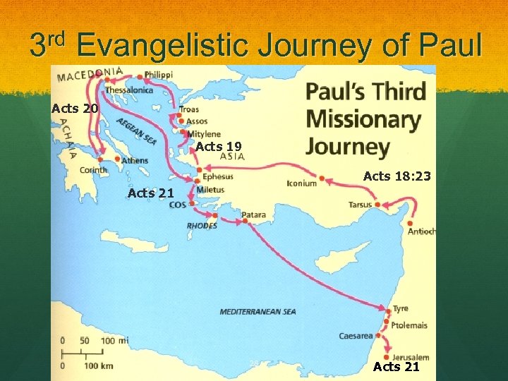 3 rd Evangelistic Journey of Paul Acts 20 Acts 19 Acts 18: 23 Acts