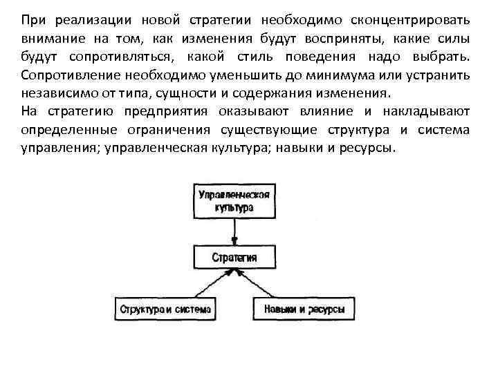 При реализации новой стратегии необходимо сконцентрировать внимание на том, как изменения будут восприняты, какие