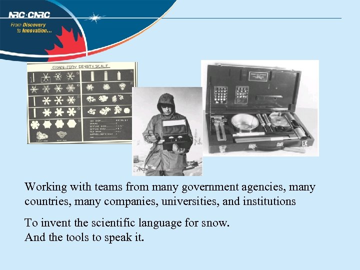 Working with teams from many government agencies, many countries, many companies, universities, and institutions