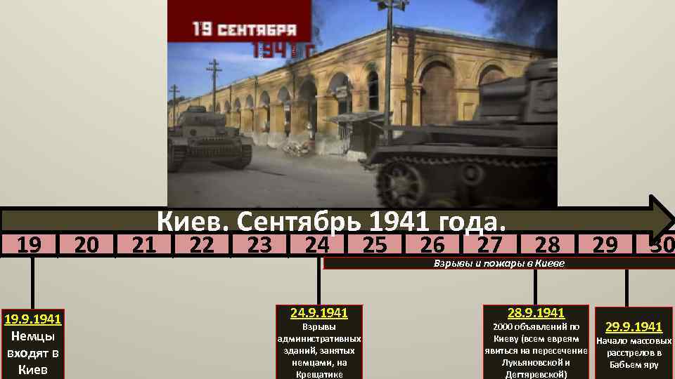 19 19. 9. 1941 Немцы входят в Киев 20 Киев. Сентябрь 1941 года. 21