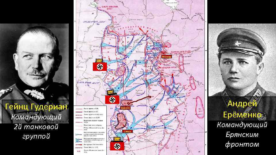Группа гудериана. Гейнц Гудериан Московская битва. Командующий брянским фронтом в 1941. Брянский фронт командующий 1943. Гот и Гудериан.