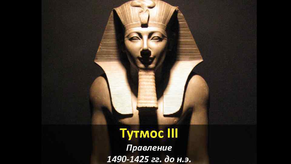 Тутмос III Правление 1490 -1425 гг. до н. э. 