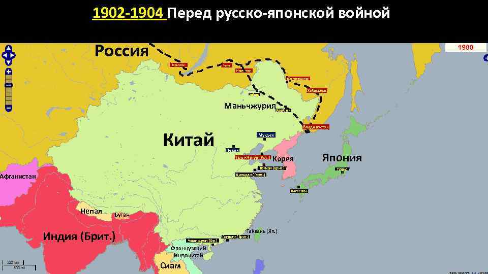 Карта маньчжурии на русском