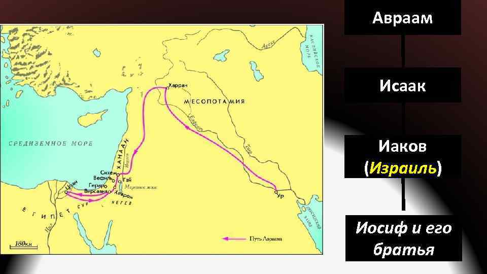 Путь авраама из ура в землю обетованную карта