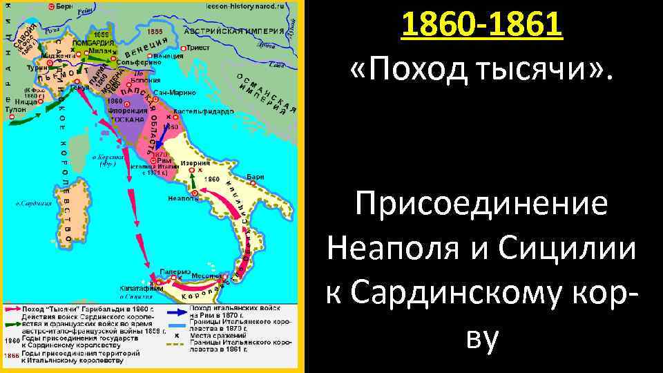 Презентация от альп до сицилии объединение италии 9 класс фгос