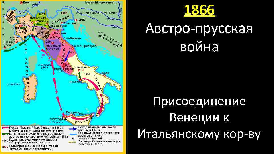 История 9 класс италия. Объединение Италии Рисорджименто. Объединение Италии в 19 веке таблица Рисорджименто. Объединение Италии в 1870г.. Объединение Италии 1866.