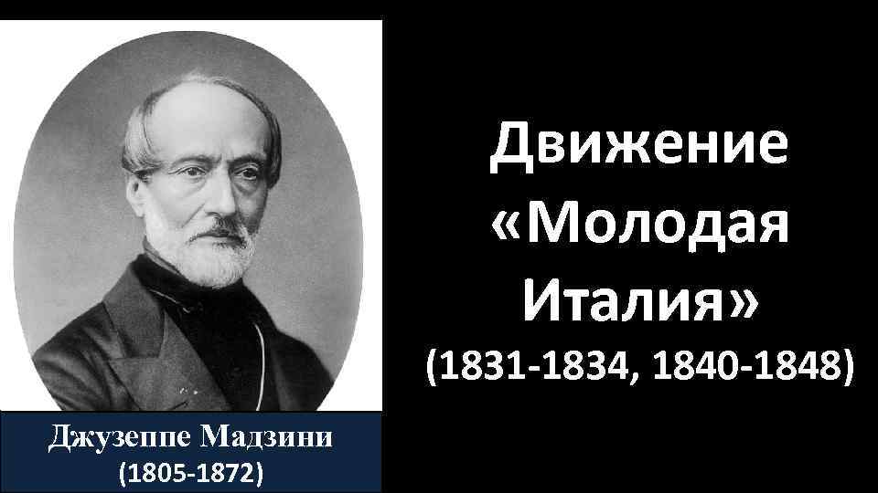 Объединение италии в 19 веке презентация