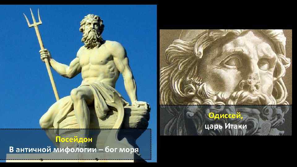 Одиссей, царь Итаки Посейдон В античной мифологии – бог моря 