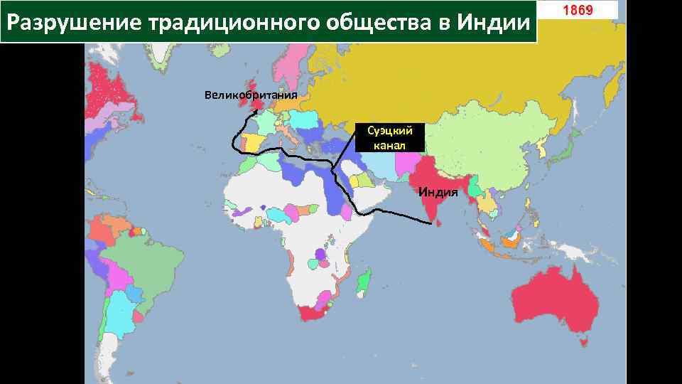 Разрушение традиционного общества в Индии Великобритания Суэцкий канал Индия 