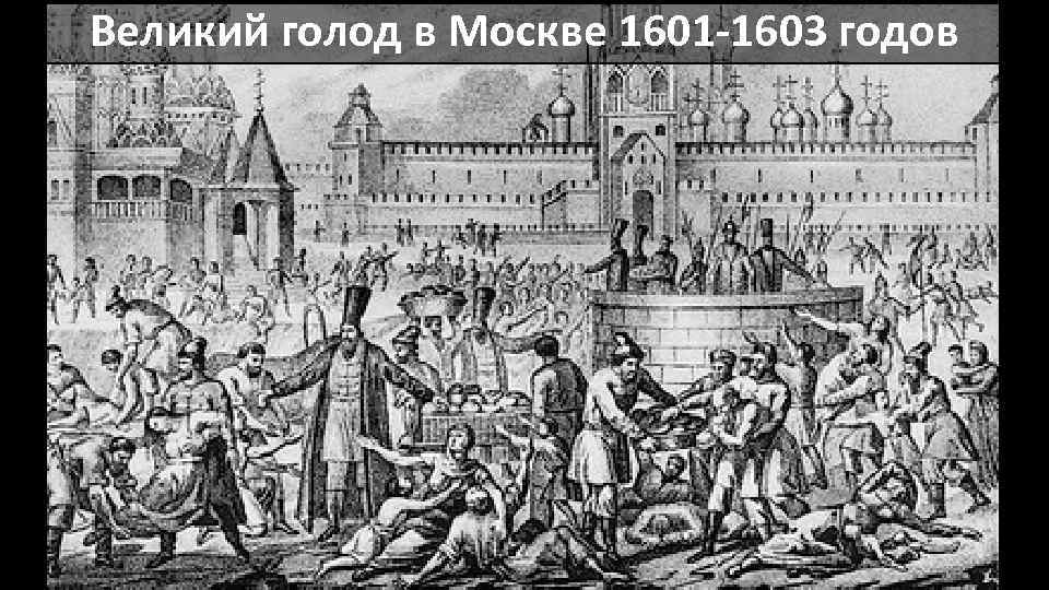 Великий голод в Москве 1601 -1603 годов 