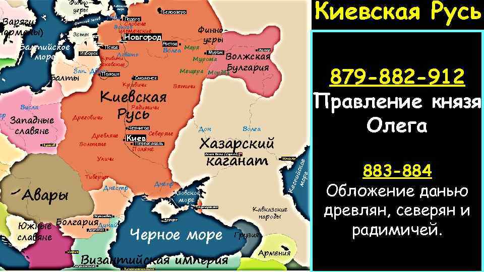 Финноугры Варяги Норманы) Эсты Балтийское море Нева залив Псковское озеро Изборск Ладога Словене Волхов