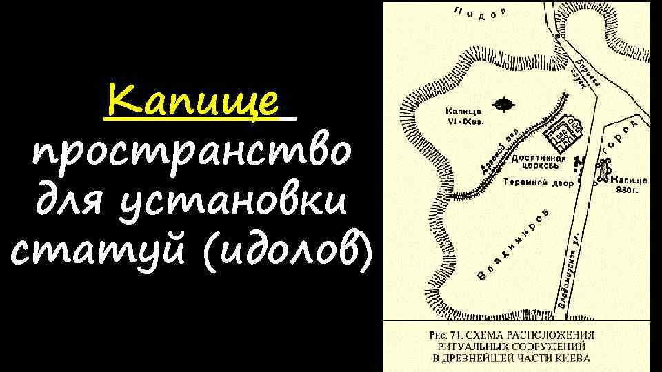 Капище пространство для установки статуй (идолов) 