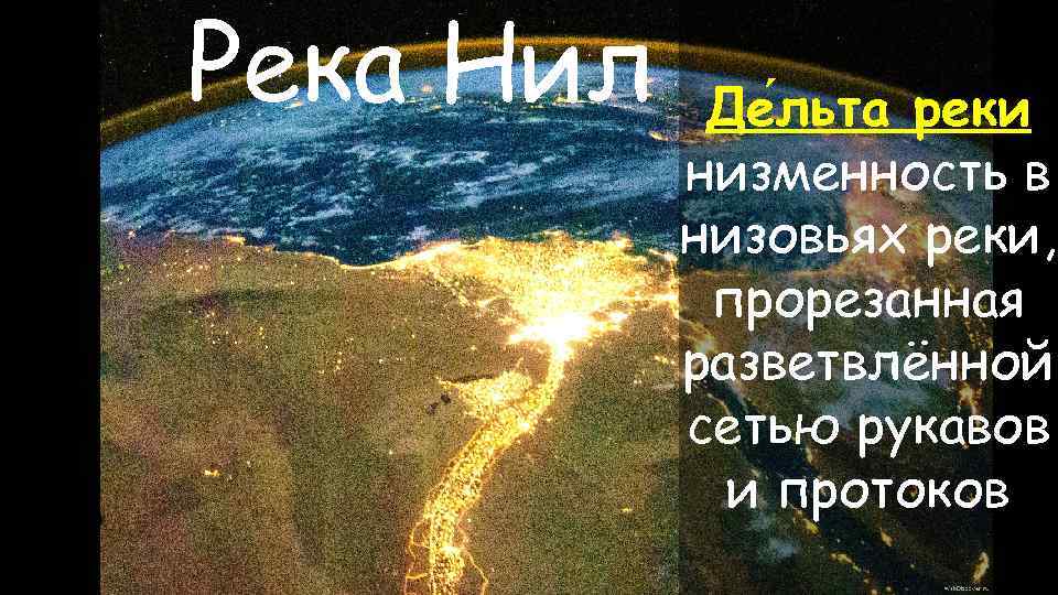 Река Нил Де льта реки низменность в низовьях реки, прорезанная разветвлённой сетью рукавов и