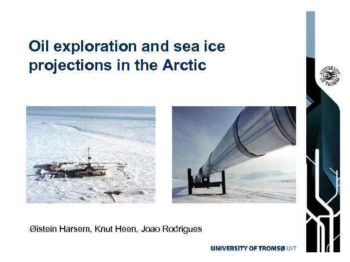 Oil exploration and sea ice projections in the Arctic Øistein Harsem, Knut Heen, Joao