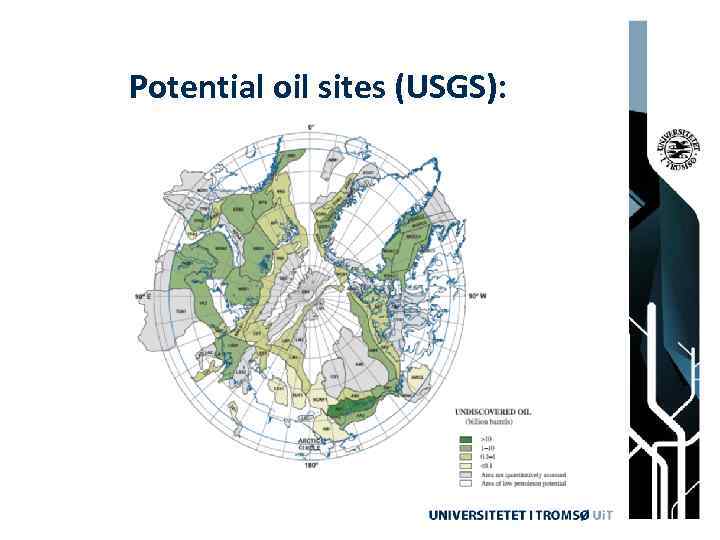 Potential oil sites (USGS): 