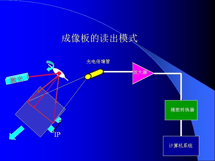 成像板的读出模式 光电倍增管 放大器 激光 模数转换器 IP 计算机系统 