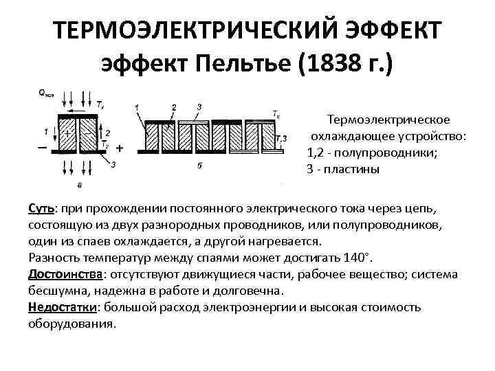 Термоэлектрический эффект термоэлементы презентация