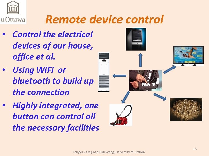 Remote device control • Control the electrical devices of our house, office et al.