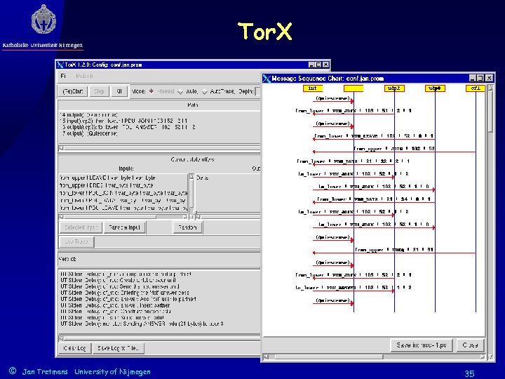 Tor. X © Jan Tretmans University of Nijmegen 35 