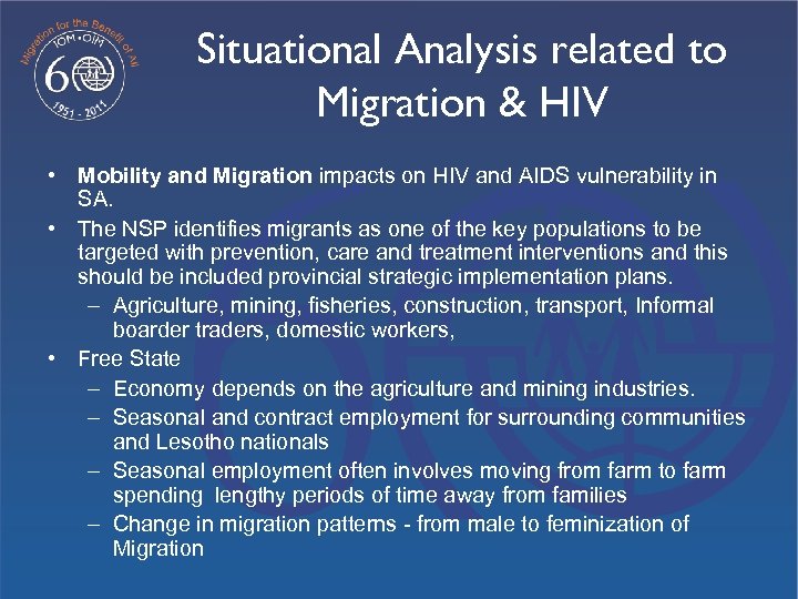 Emerging Good Practices In Migration And Hiv Programming