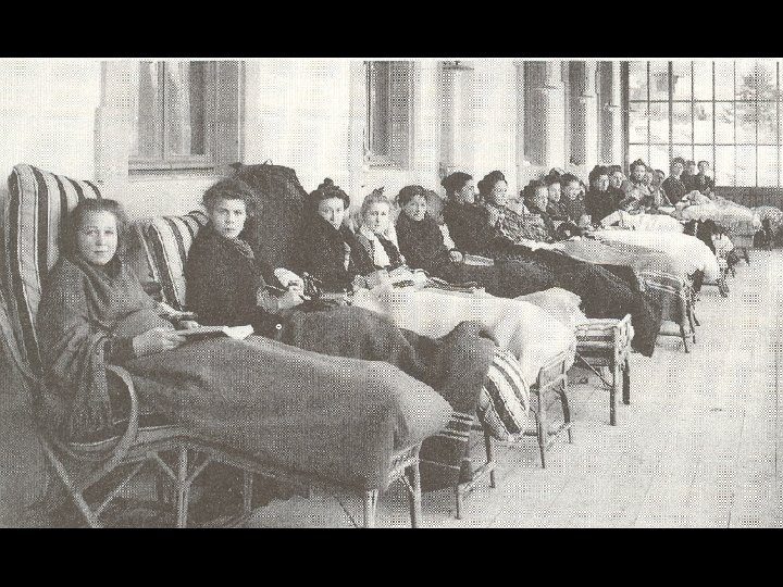 Санатории больным туберкулезом. Туберкулёзный санаторий 20 век. Туберкулёз начало 20 века.