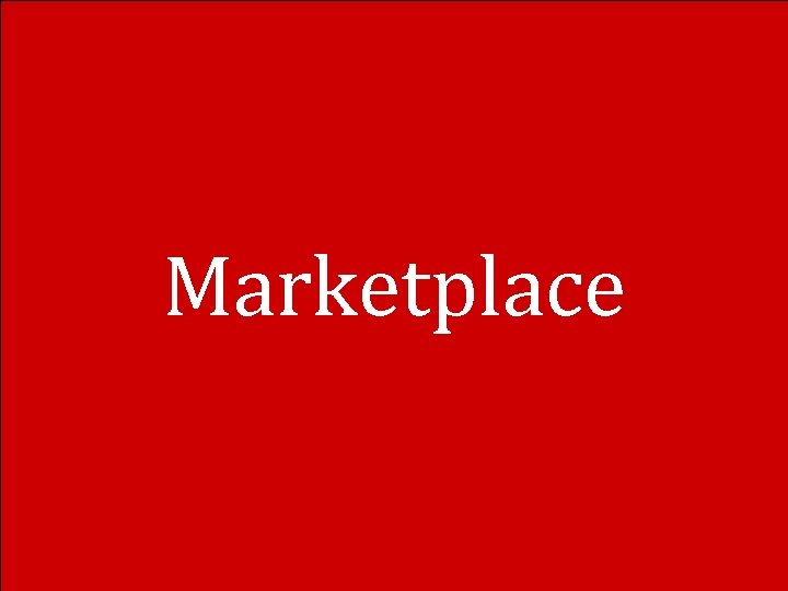 Marketplace 