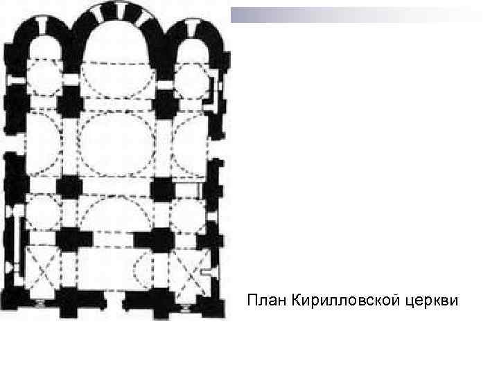 План Кирилловской церкви 