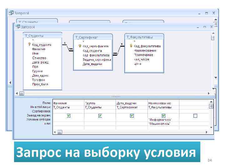 Получить данные из базы данных. Запросы в базе данных. Назначение запросов в базе данных. Понятие запроса к базе данных. Создание запросов к готовой базе данных.