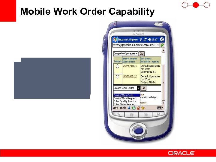 Mobile Work Order Capability 