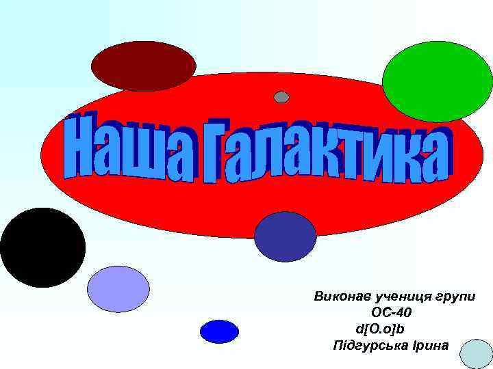 Виконав учениця групи ОС-40 d[O. o]b Підгурська Ірина 