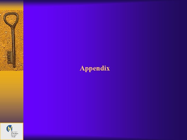 Appendix 