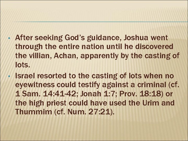 THE BOOK OF JOSHUA PART 1 ASSIGNMENT