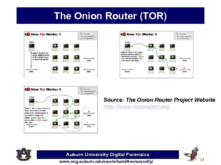 The Onion Router (TOR) Source: The Onion Router Project Website http: //www. torproject. org
