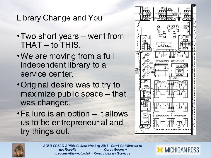 Library Change and You • Two short years – went from THAT – to