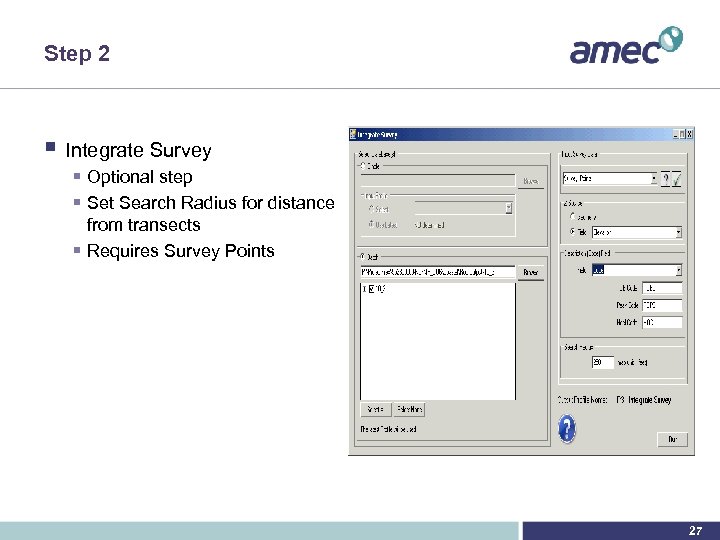 Step 2 § Integrate Survey § Optional step § Set Search Radius for distance