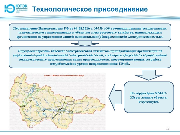 Технологическое присоединение Постановление Правительства РФ от 09. 08. 2016 г. № 759 «Об уточнении