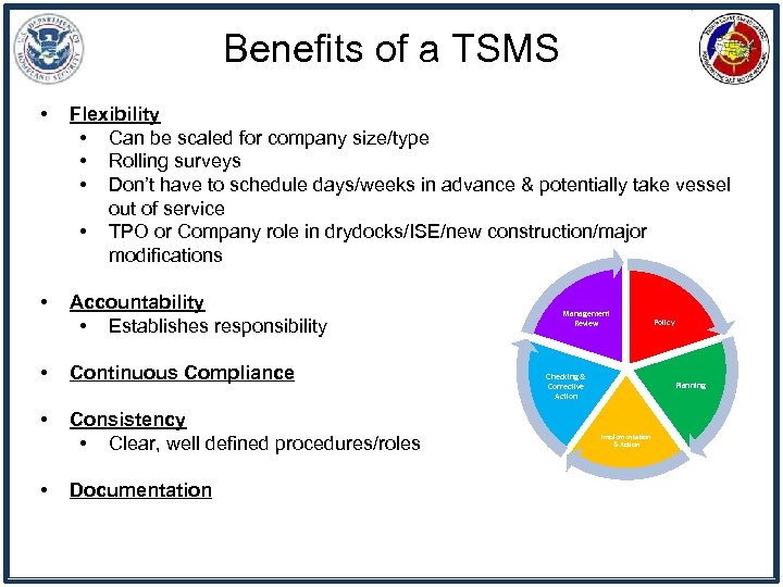 Benefits of a TSMS • Flexibility • Can be scaled for company size/type •