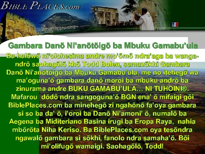 Gambara Danõ Ni’anõtõigõ ba Mbuku Gamabu’ula Ba halõwõ ni’olohesima andre mo’õmõ ndra’aga ba wangandrõ