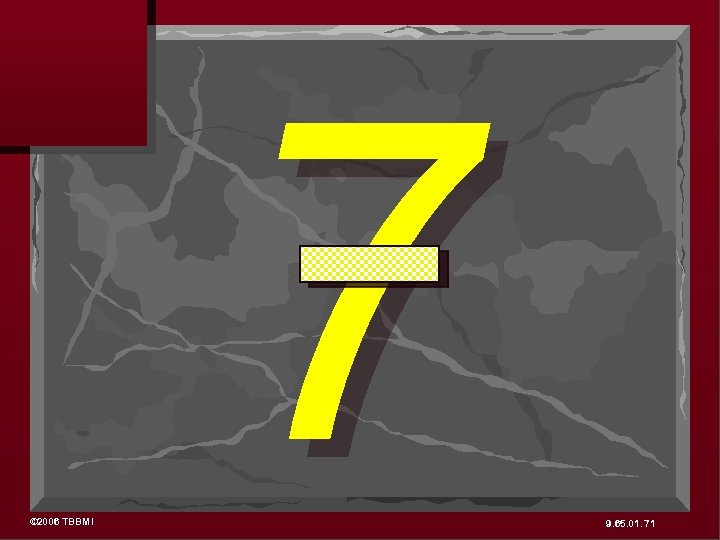 © 2006 TBBMI 7 9. 65. 01. 71 