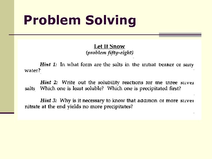 Problem Solving 