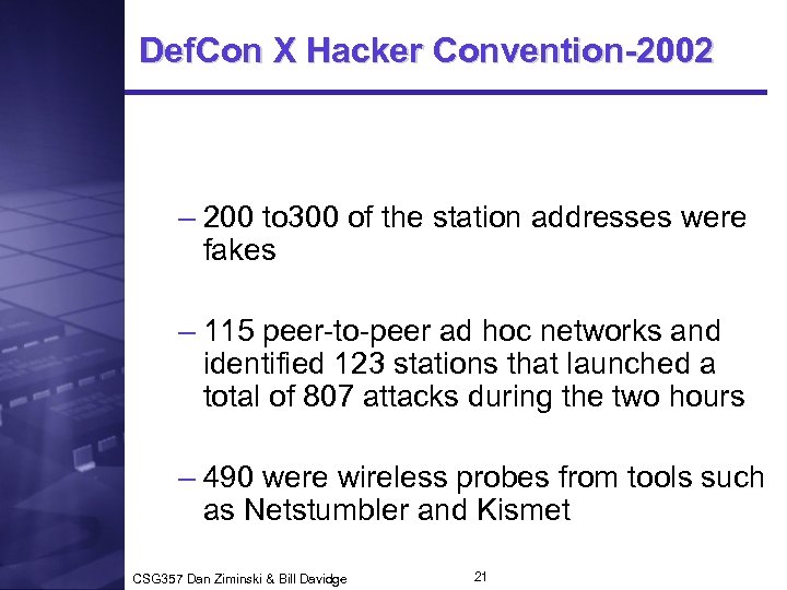 Def. Con X Hacker Convention-2002 – 200 to 300 of the station addresses were