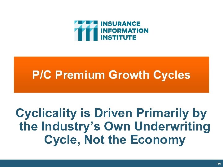 P/C Premium Growth Cycles Cyclicality is Driven Primarily by the Industry’s Own Underwriting Cycle,