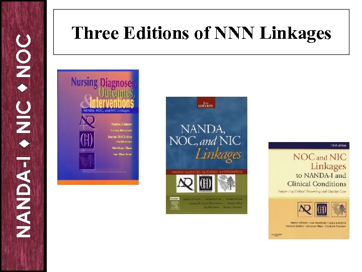 NOC NIC NANDA-I Three Editions of NNN Linkages 