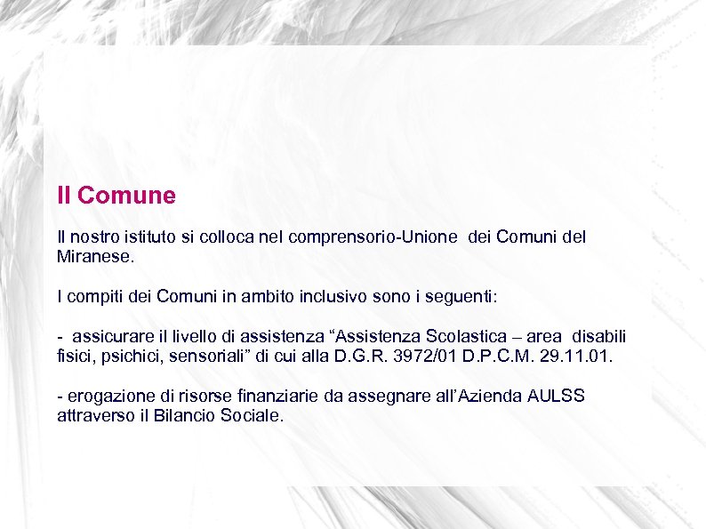Il Comune Il nostro istituto si colloca nel comprensorio-Unione dei Comuni del Miranese. I