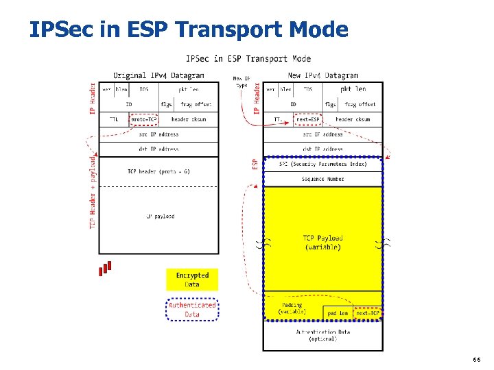 IPSec in ESP Transport Mode 66 