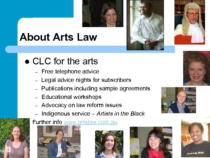 About Arts Law l CLC for the arts l Free telephone advice – Legal