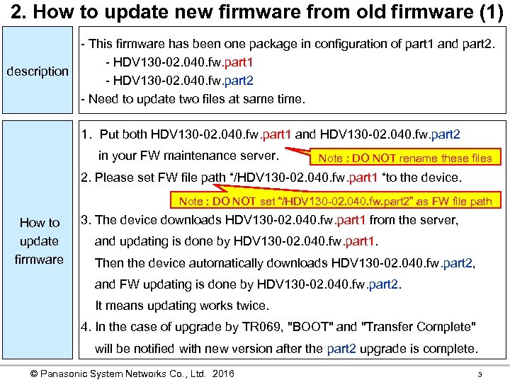 2. How to update new firmware from old firmware (1) - This firmware has