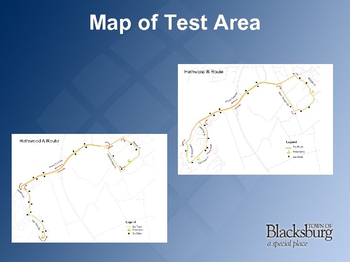 Map of Test Area 